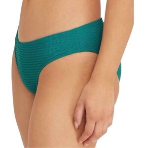 Sea Level Swim Messina Bikini Bottom, Mid-Rise,  Vermont Teal Green, Sz 14, NWT